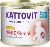 Kattovit Feline Diet Niere/Renal Huhn 185g