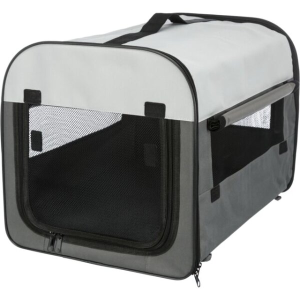 Trixie Transport-Hütte M 55×65×80 cm, dunkelgrau/ hellgrau