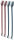 Zahnbürsten-Set, 23cm, 4 ST.diverse Farben