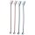 Zahnbürsten-Set, 23cm, 4 ST.diverse Farben