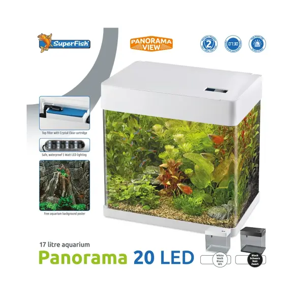 Superfish Panorama 20 LED, weiss