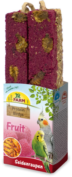 JR FARM Protein- Birdys Fruit Seidenraupen 150g (2 Stück)