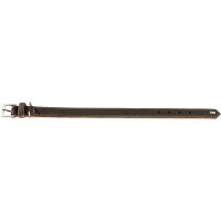 Halsband Porto 50/S-M Leder dunkelbraun/cognac