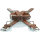 Halsband Porto 45/S Leder dunkelbraun/cognac