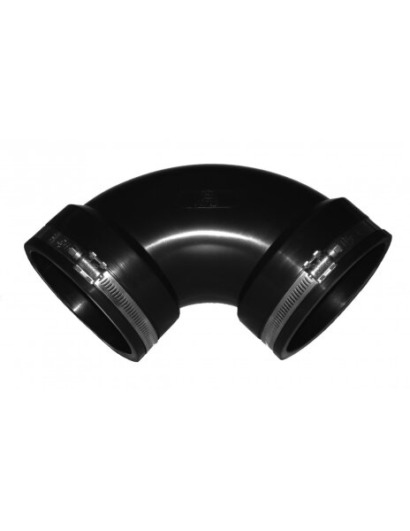 PVC- Bogen (flexibel) 50/50mm, Klemmbreich: 50- 44mm