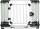Universal-Heckgitter, 94-114 x 69cm, silber/schwarz