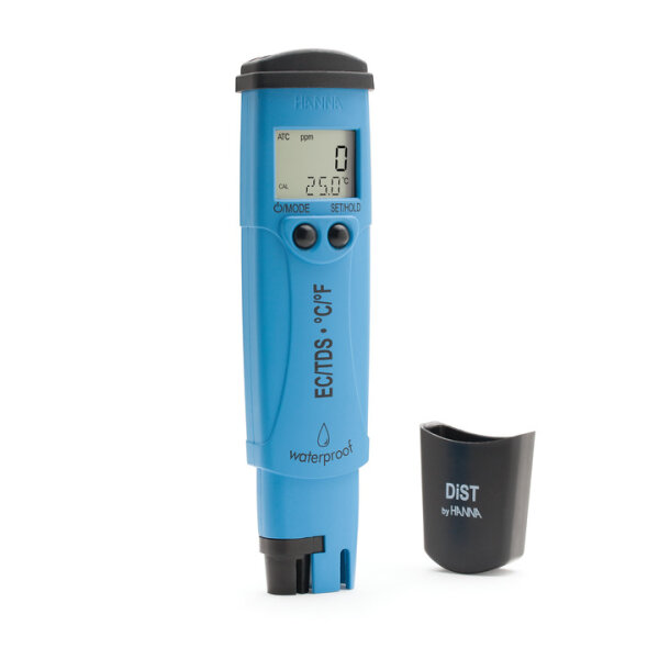 Hanna instruments DiST®5 für Leitfähigkeit/ TDS/°C, wasserdicht, 0-3999µS/cm, 0-2000 mg/l)