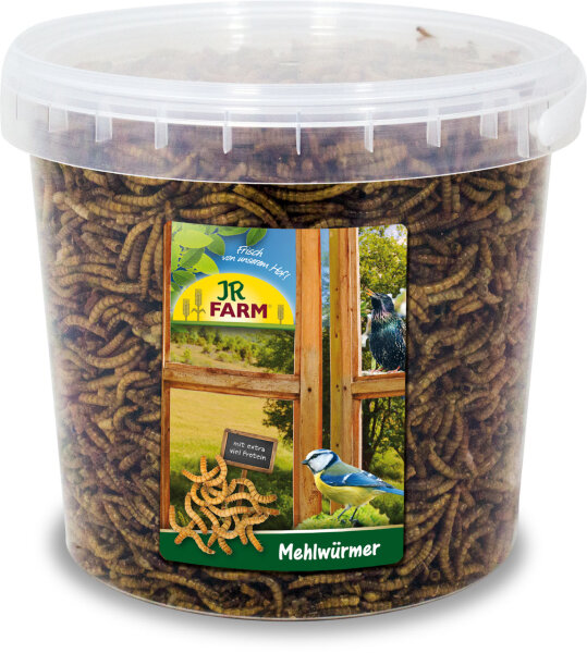 JR FARM Wildvogel Mehlwürmer 400g (Eimer)