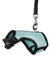 Trixie Softgeschirr (Hu: 9-12cm. Bu: 12-18cm) mit Leine...