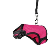 Trixie Softgeschirr (Hu: 13-17cm. Bu: 18-25cm) mit Leine...