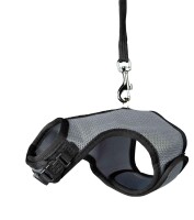 Trixie Softgeschirr (Hu: 14-19cm. Bu: 25-32cm) mit Leine 120cm div. Farben