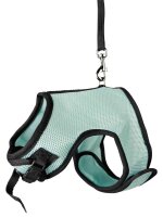 Trixie Softgeschirr (Hu: cm. Bu: 25-40cm) mit Leine 120cm div. Farben