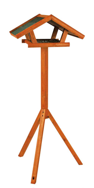 Trixie natura Vogelfutterhaus zum Aufstellen 46x22x44cm/ 1,15m, braun