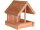 Trixie natura Vogelfutterhaus zur Wandmontage 16x15x13cm, natur
