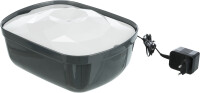 Trixie Trinkbrunnen "Polygon" 2,5l, 28x11x22 cm, grau/weiß