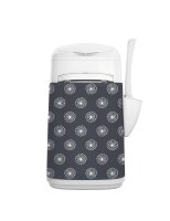 LitterLocker Fashion Stoff Bezug "Flowers grey"