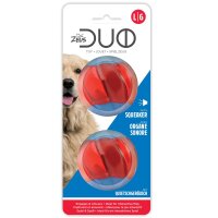 Zeus Duo Ball, 6,3cm, Quietscher, 2er-Pack