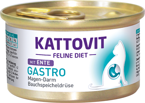 Kattovit Feline Diet GASTRO mit Ente 85g