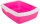 Trixie Katzentoilette Classic, mit Rand, 37 x 15 x 47cm, pink/weiß
