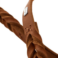 Hunter Verstellbare Führleine Solid Education, 18/200 Softvollrindleder, cognac