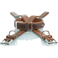 Hunter Porto 55/M Oliverblattgegerbtes Leder, dunkelbraun/cognac