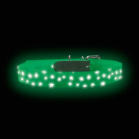 Hunter Halsband Convenience Reflect Glow 65/L-XL Kunststoff, weiß fluores., refl.Sterne