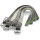 Hunter Halsband Convenience Reflect Glow 65/L-XL Kunststoff, weiß fluores., refl.Sterne