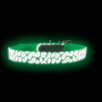 Hunter Halsband Convenience Reflect Glow 60/L Kunststoff, weiß fluores., refl.Leo Muster