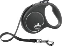 flexi BLACK DESIGN, Gurt, S 5m, bis 15kg, schwarz