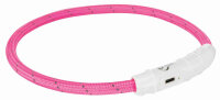 Trixie Flash Leuchtring USB, TPU/Nylon, M-L,...