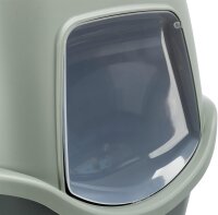Trixie Be Eco Katzentoilette Vico mit Haube, 40 x 40 x 56cm anthrazit/grau-grün