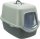 Trixie Be Eco Katzentoilette Vico mit Haube, 40 x 40 x 56cm anthrazit/grau-grün