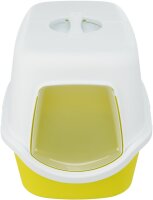 Trixie Katzentoilette Vico, mit Haube, 40 x 40 x 56 cm, lime/weiß