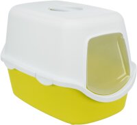 Trixie Katzentoilette Vico, mit Haube, 40 x 40 x 56 cm, lime/weiß