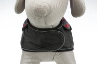 Trixie Mantel Hermy, S: 33 cm, schwarz/rot
