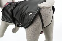 Trixie Mantel Hermy, S: 33 cm, schwarz/rot