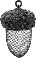 Trixie Futterspender Eichel, Polyesterharz/Metall, 700ml/14 x 22 cm. braun/weiß