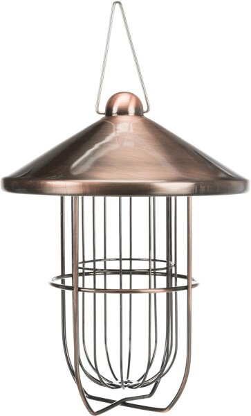 Trixie Meisenknödelhalter mit Dach, 3 Knödel, Metall Ø19 x 24cm, kupfer
