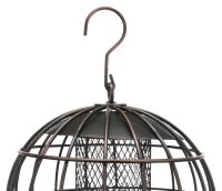 Trixie Erdnuss Futterspender mit Schutzgitter, Metall, 820ml/ Ø20cm, schwarz