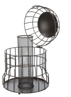 Trixie Erdnuss Futterspender mit Schutzgitter, Metall, 820ml/ Ø20cm, schwarz