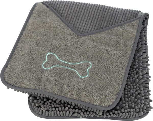 Trixie Handtuch mit Handlaschen, Microfaser, 78 x 32 cm