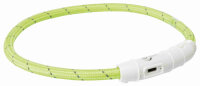 Trixie Flash Leuchtring USB, TPU/Nylon, XS-S,...