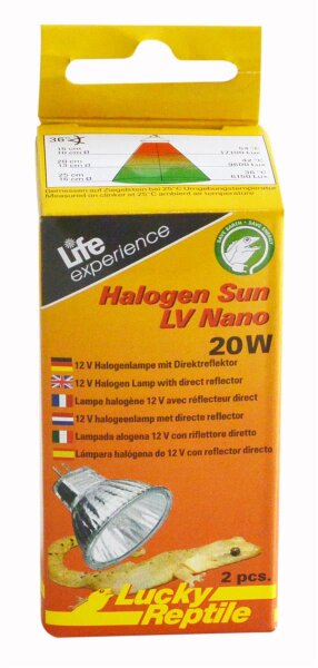 Lucky Reptile Halogen Sun LV Nano 20 Watt 2 Stück