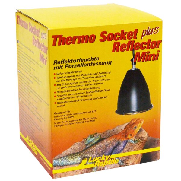 Lucky Reptile Thermo Socket plus Reflector mini "schwarz"