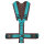 anny-x Brustgeschirr Fun braun/petrol M