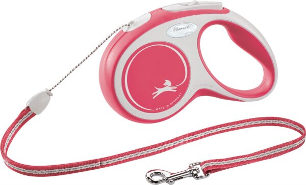 Flexi New COMFORT, Seil, S: 5m, rot