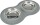 Trixie Napf-Set Silikon/Edelstahl, 2x0,4l Ø 16cm/40x5
