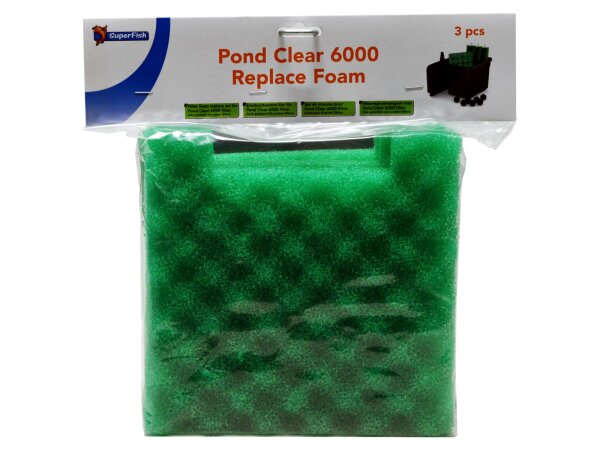 Superfish Ersatzmatten 3 Stück, Pond Clear 6000