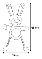 HS gommy Kaninchen kord mit langen beinen 46cm