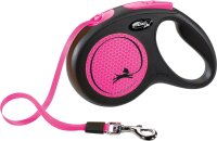 Flexi New NEON Gurt, M : 5 m, Neonpink